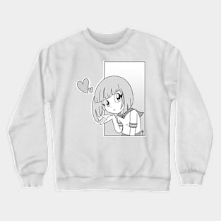 Kawaii Manga Girl Crewneck Sweatshirt